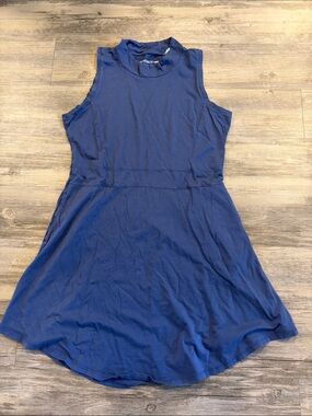 Toad&Co Sleeveless Mock Neck  Dress with pockets
